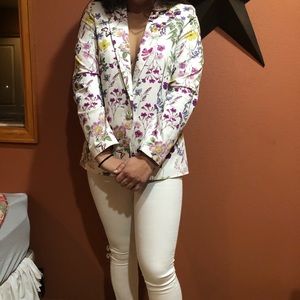 Floral blazer